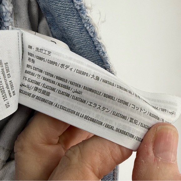 Abercrombie & Fitch The Dad High Rise curve love criss-cross waist jeans 8/29 - Picture 15 of 16